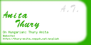 anita thury business card